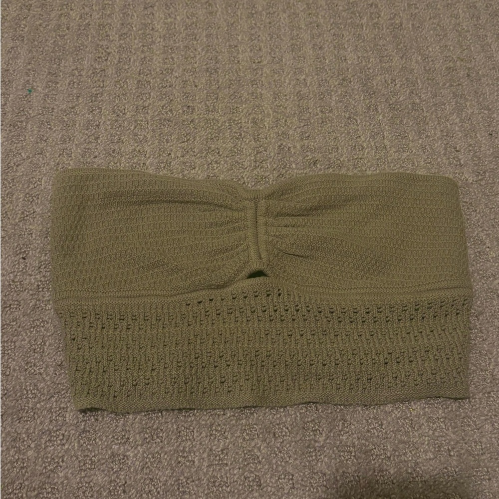 American Eagle Outfitters Olive Green Crop Top